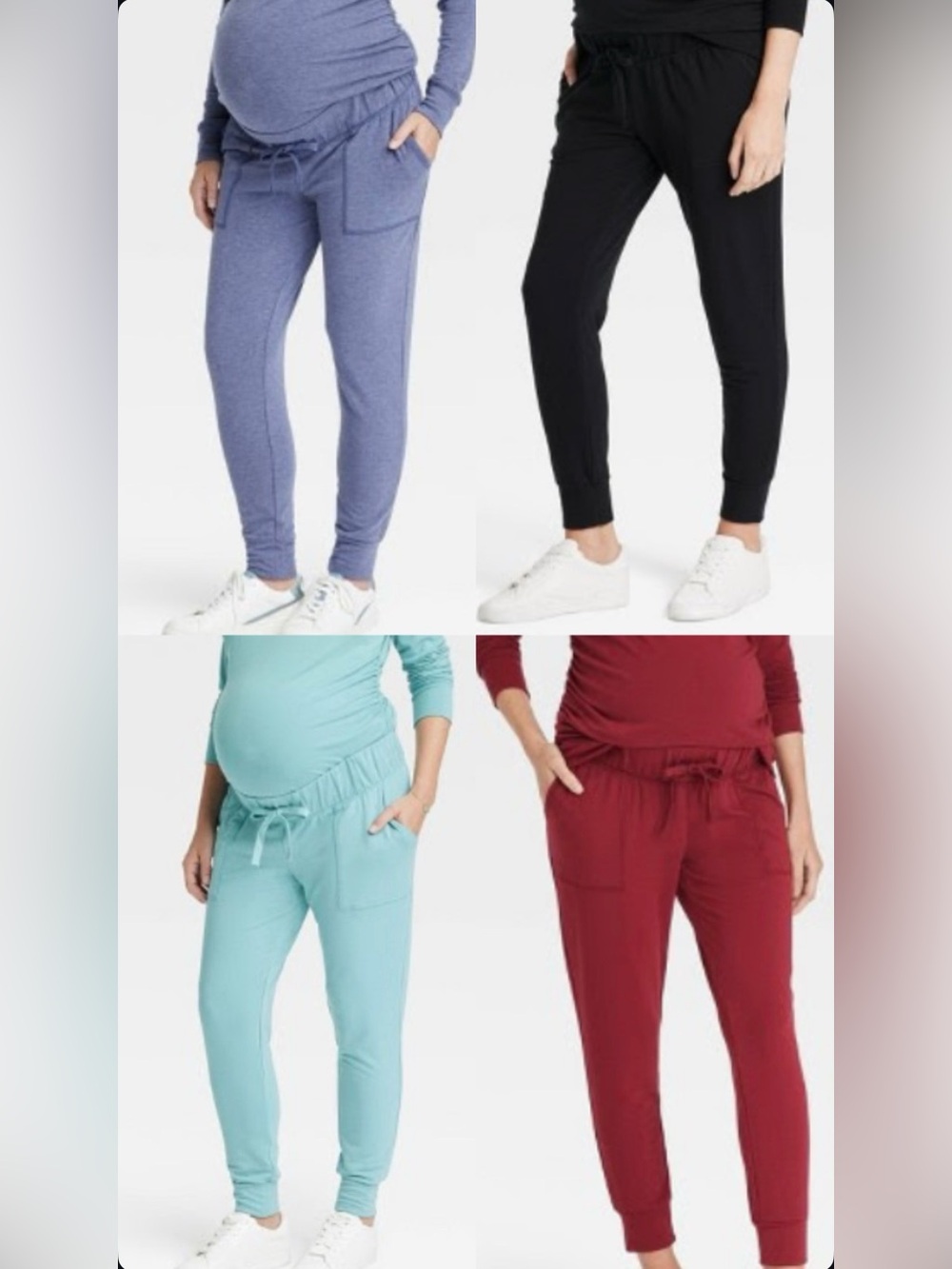 Knit Maternity Jogger Pants by Ingrid & Isabel- SET OF 4